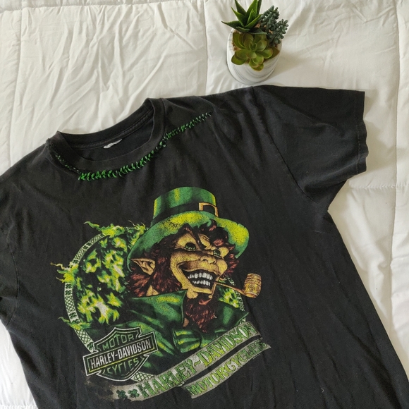 VINTAGE LEPRECHAUN HARLEY DAVIDSON TEE